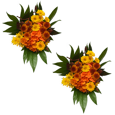 (OC) Arrangement Thanksgiving Bqt Lets Eat 2 Bouquets