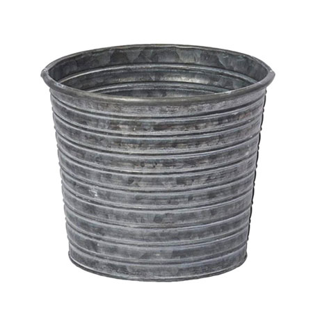 (OASIS) Tin Pot, 6-1/2 Galvanized CS X 9 / 45-22018-CASE