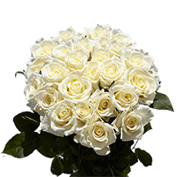(OC) Dozen Long White Roses 2 Bunches For Delivery to Kernersville, North_Carolina
