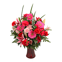(OC) Sweet Love Vase Arrangament 1 Bouquets For Delivery to Zion, Illinois
