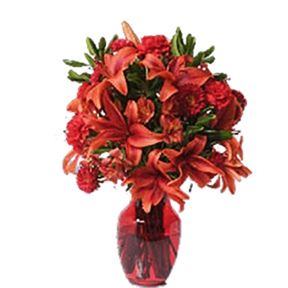 Valentine's Day Le Grand Amour Stylish Flowers With Vase