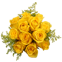 (HB) CP Reception Yellow Rose Solidago 14 Centerpieces For Delivery to Tempe, Arizona