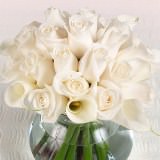 (2BDx20) CP Ivory Roses and Calla Lilies 12 Centerpieces