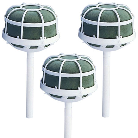 Grande WEDDING BELLE&#174; White Straight Handle Bouquet Holders