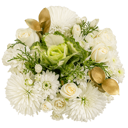 6 Golden Christmas Bouquets