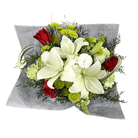 (QB) Christmas Bqt Magical Winter 5 Bouquets For Delivery to San_Marcos, California
