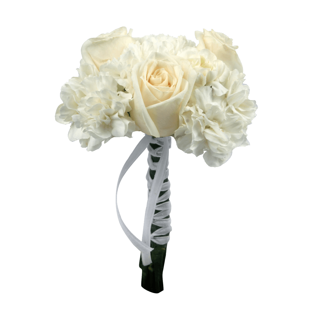 (OC) Small European Ivory Rose Minicarn 1 Arrangement For Delivery to Pleasanton, California