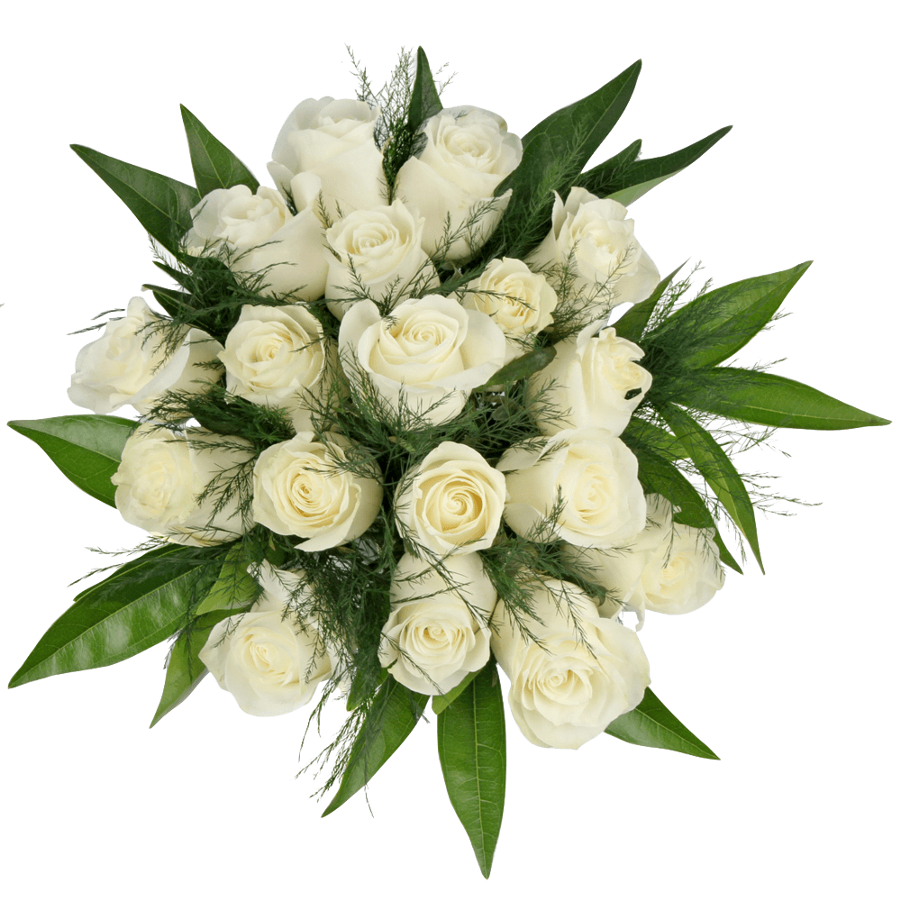 White Wedding Centerpieces Roses with Fillers