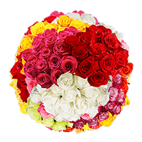 (HB) Rose Sht DC 10 Bunches For Delivery to Kernersville, North_Carolina