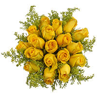 (HB) CP Yellow Rose Solidago Arrangement 9 Centerpieces For Delivery to Ruston, Louisiana