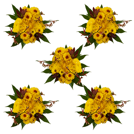 (HB) Arrangement Yellow Fall Flowers 16