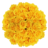 (QB) Rose Sht Yellow 4 Bunches For Delivery to Rhode_Island