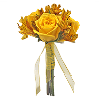 Small Euro Yellow Rose Kangaroo Alstro Qty Arrangement For Delivery to Hemet, California