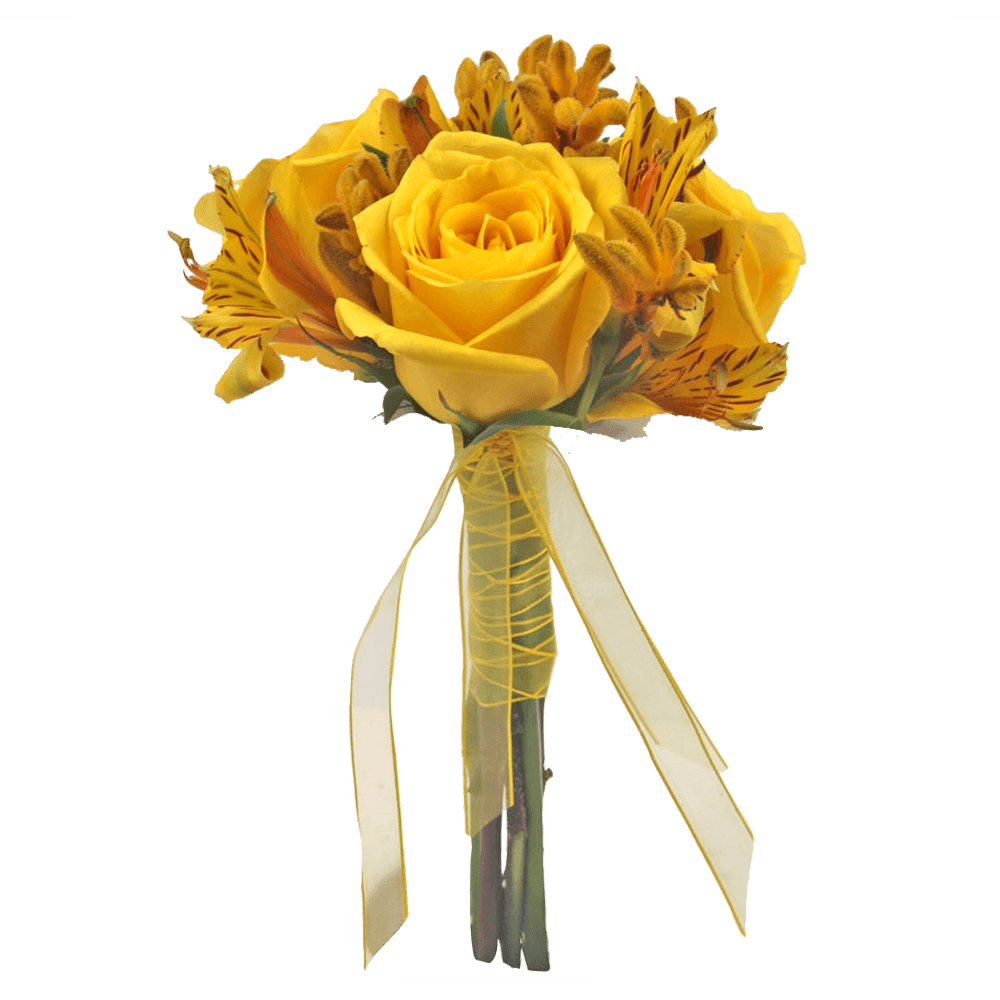 Small Euro Yellow Rose Kangaroo Alstro Qty Arrangement For Delivery to Rock_Hill, South_Carolina
