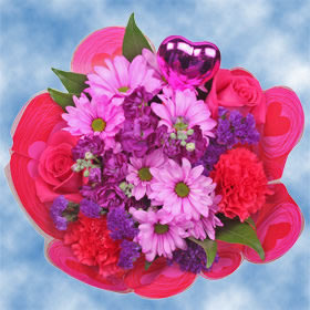2 Valentine's Flower Bouquets