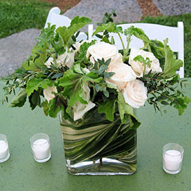 What are ceremony and reception wedding flowers?