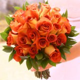 (DUO) Bridal Bqt Royal Terracotta Roses For Delivery to New_York