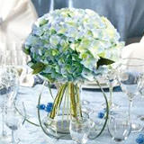 (BDx10) CP Hydrangea 3 Centerpieces For Delivery to Lynchburg, Virginia