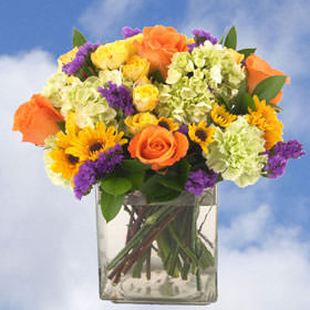 Floral Arrangement with Vase