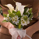 Bridesmaid Bqt Calla Lilies Star Qty For Delivery to Louisiana