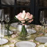 (BDx10) Light Pink and White Assorted Roses Table Centerpiece For Delivery to New_York