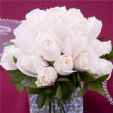 (BDx10) Royal Ivory Roses Table Centerpiece For Delivery to Jacksonville, North_Carolina